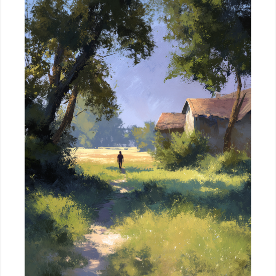 Sommervindens hvisken - No Frame, With White Border