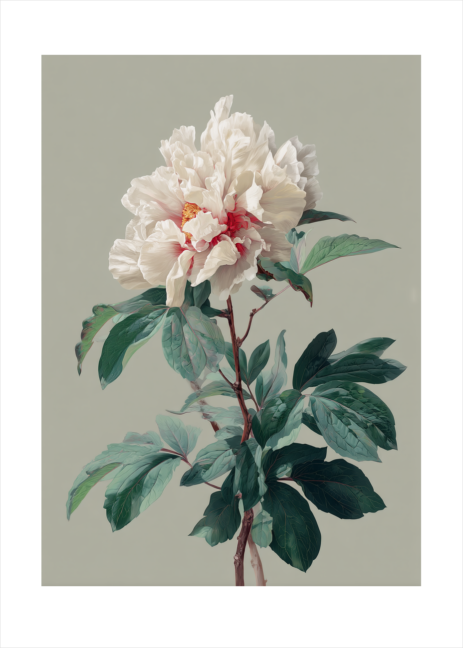 Suk fra silkeblød blomst - No Frame, With White Border