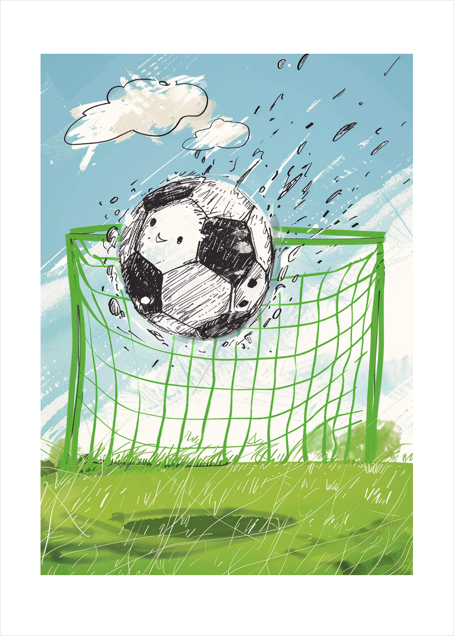 Boldens kys mod nettet - No Frame, With White Border