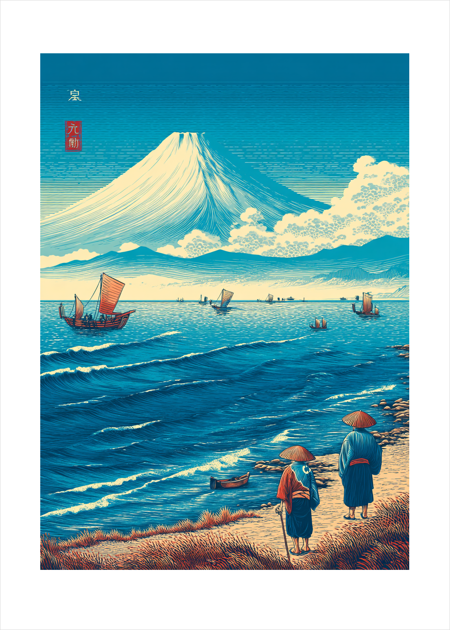 Bølgens kolde hvisken - No Frame, With White Border