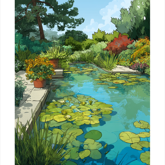 Vandets stille sang - No Frame, With White Border