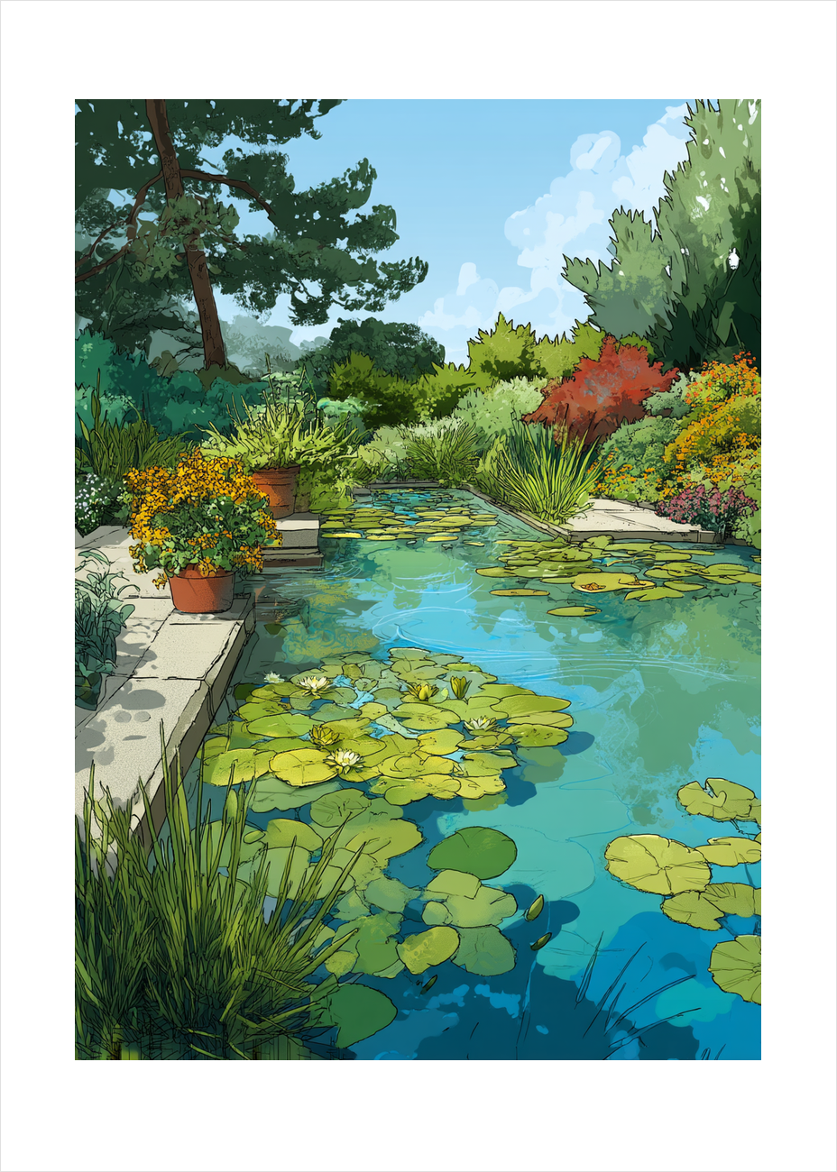 Vandets stille sang - No Frame, With White Border