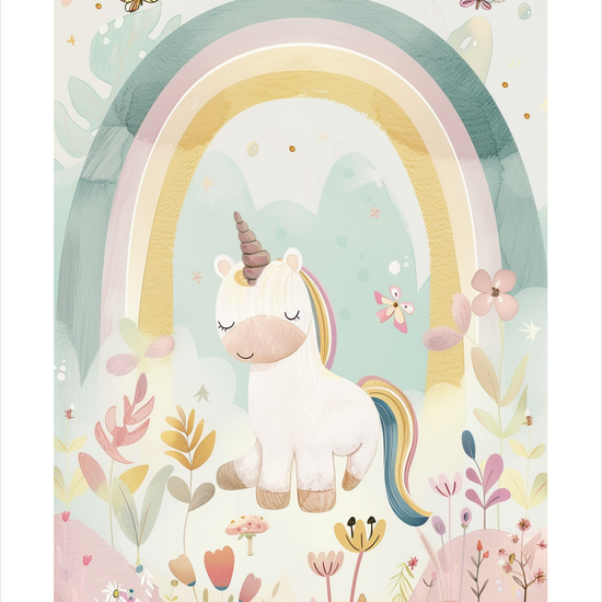 Silke under regnbuens åndedrag - No Frame, With White Border