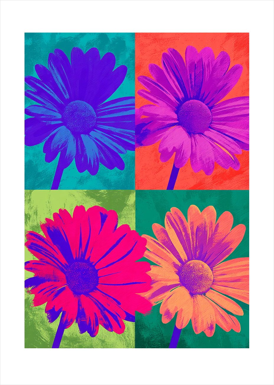 Smagen af neon - No Frame, With White Border