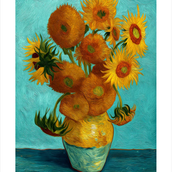 Solsikkernes varme hvisken - No Frame, With White Border