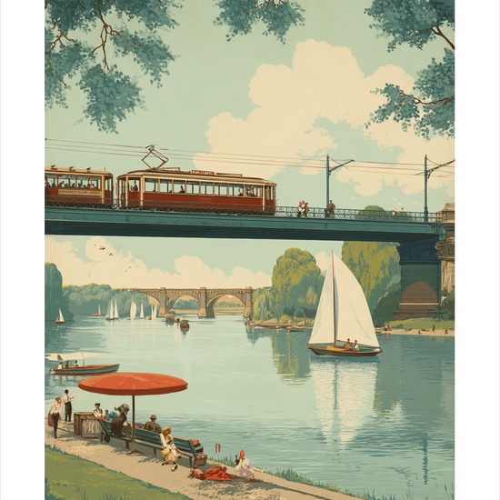 Sommerens stille klukken - No Frame, With White Border