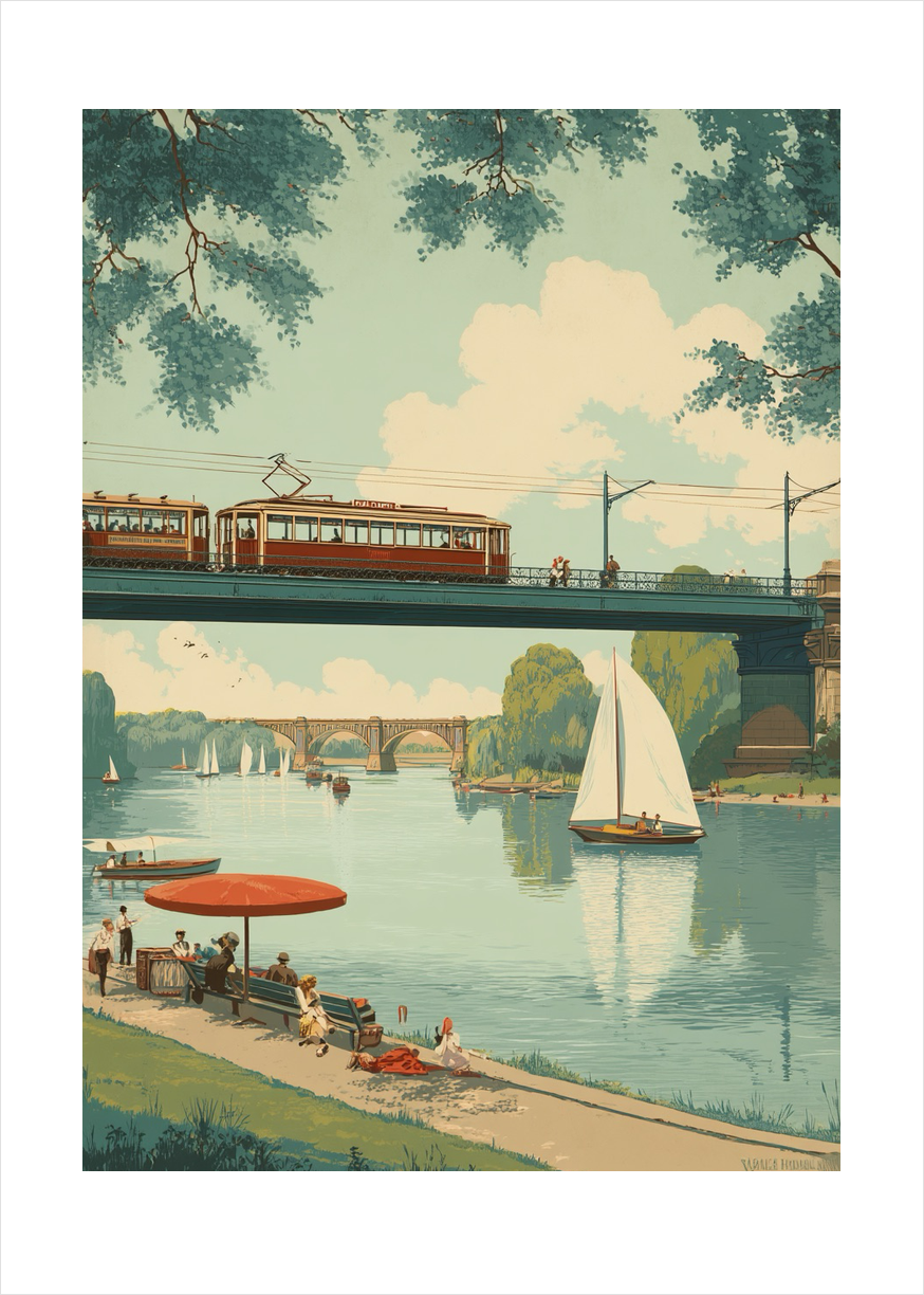 Sommerens stille klukken - No Frame, With White Border