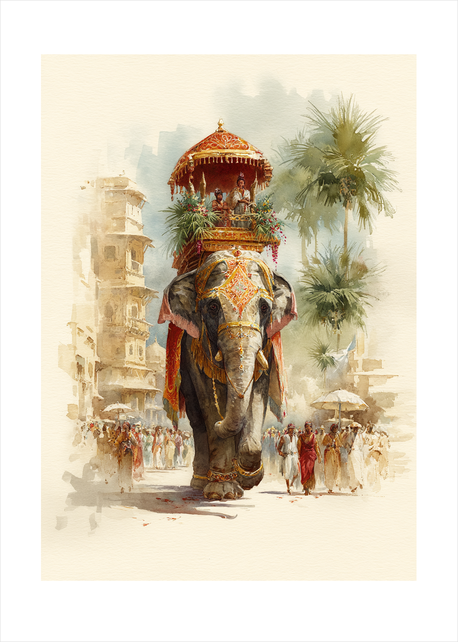 Trommens rungende fodtrin - No Frame, With White Border