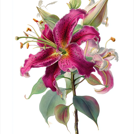 Hviskende sødme i blomst - No Frame, With White Border