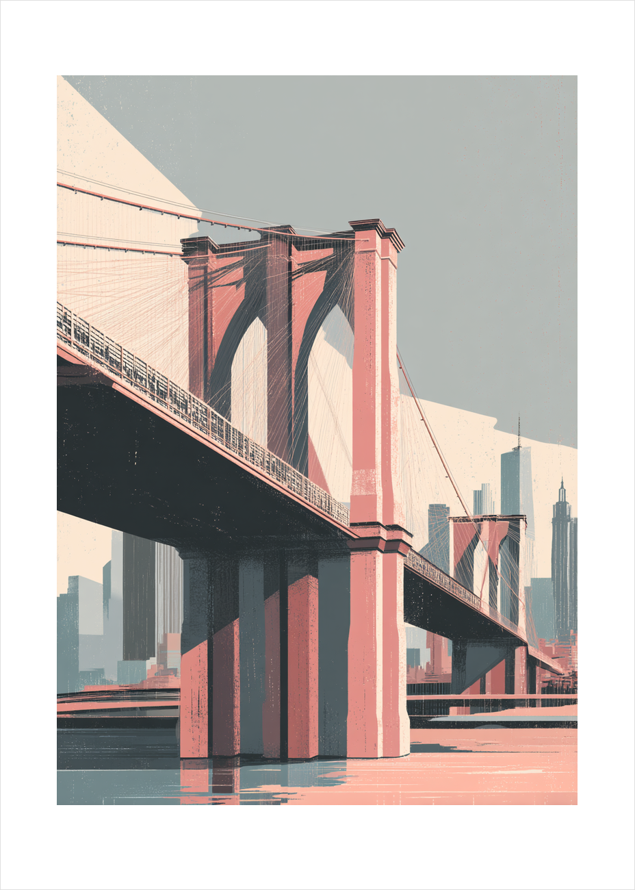 Stålens hvisken over vandet - No Frame, With White Border