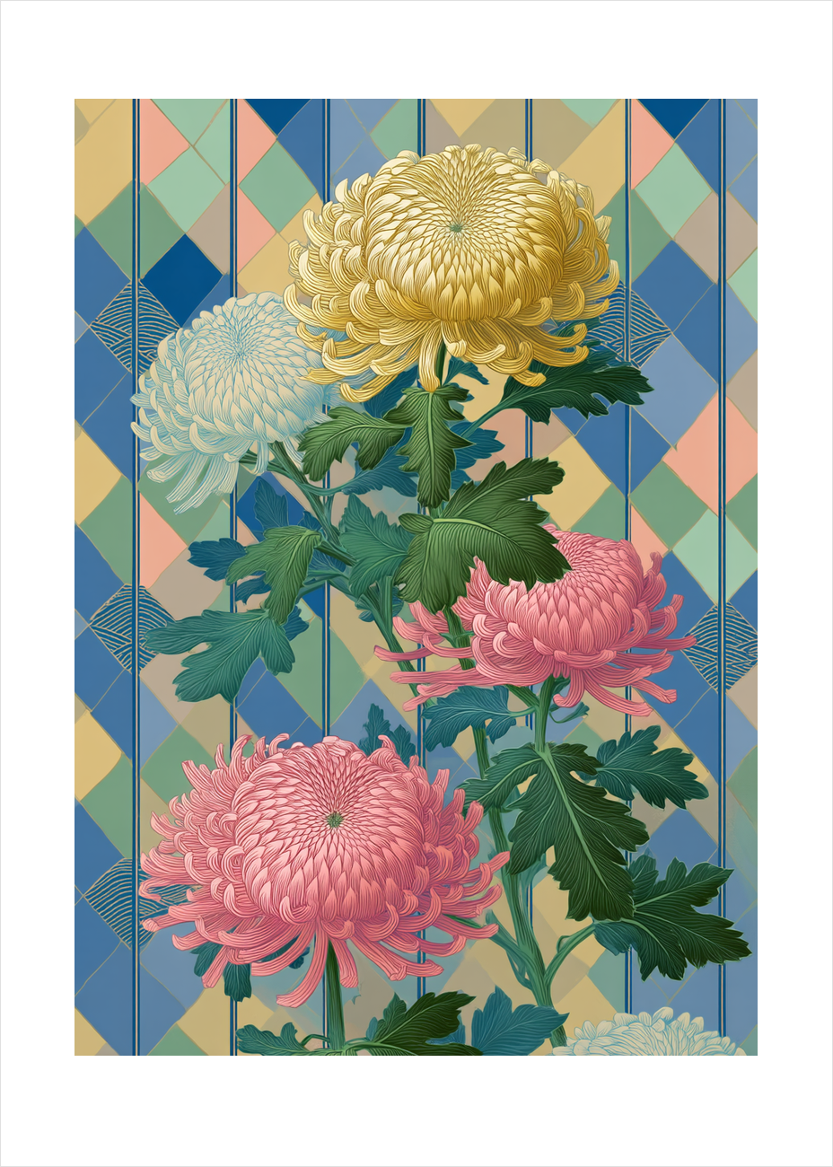 Silkeblød farveklang - No Frame, With White Border