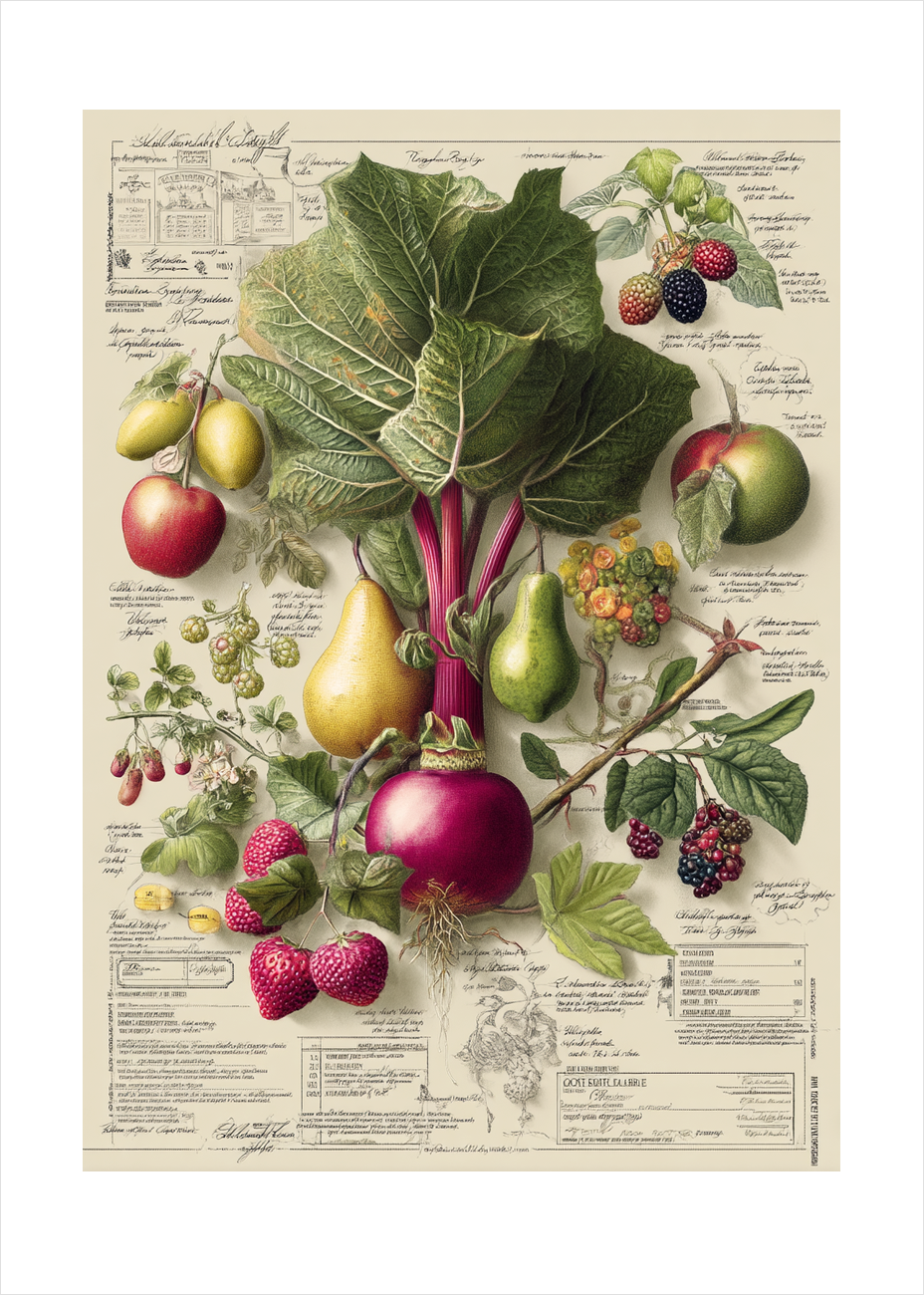 Duft af solvarme bær - No Frame, With White Border