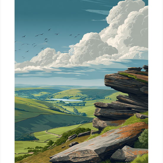 Skyernes bløde trommer - No Frame, With White Border