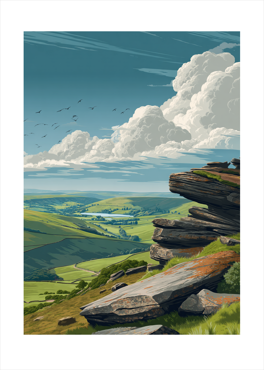 Skyernes bløde trommer - No Frame, With White Border