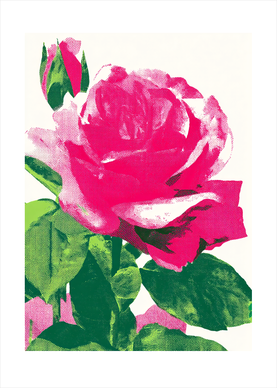 Blød neon, stille sus - No Frame, With White Border