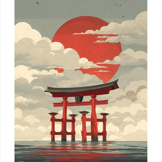 Solen smager af salt - No Frame, With White Border