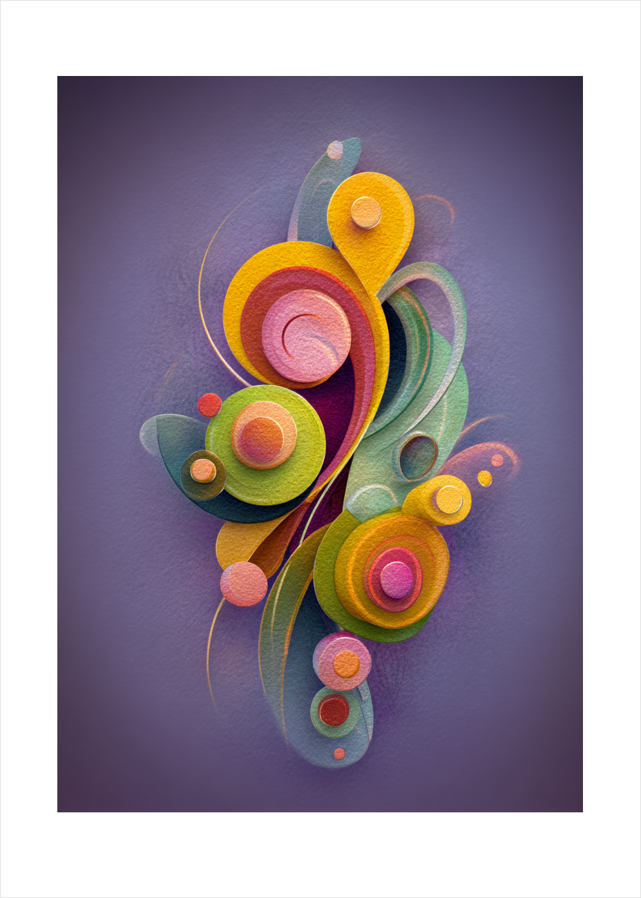 Smagen af farvet regn - No Frame, With White Border