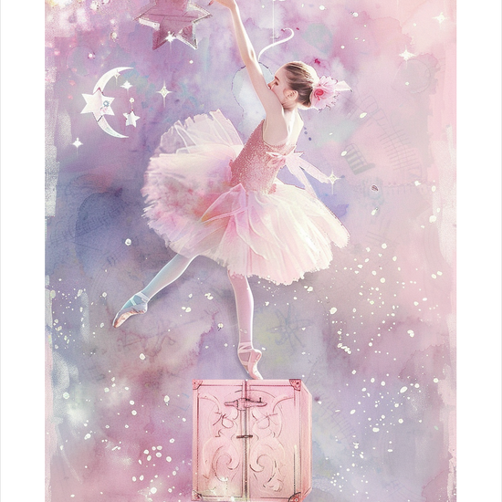 Hviskende stjernedans - No Frame, With White Border