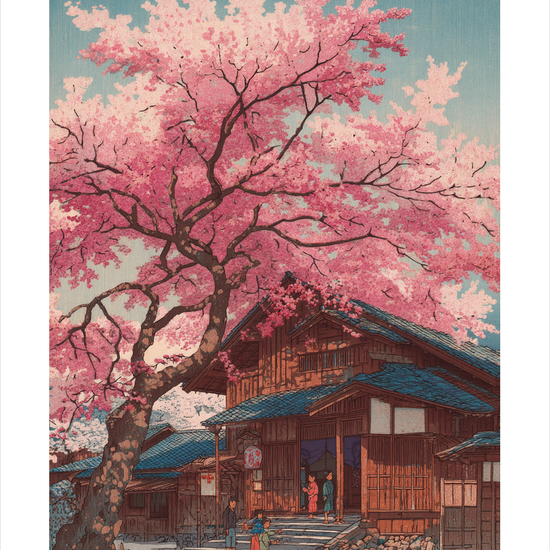 Hvisken af rosa regn - No Frame, With White Border