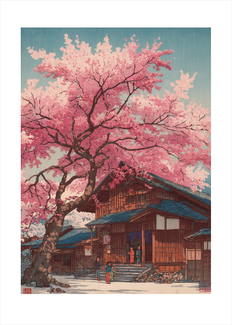 Hvisken af rosa regn - No Frame, With White Border