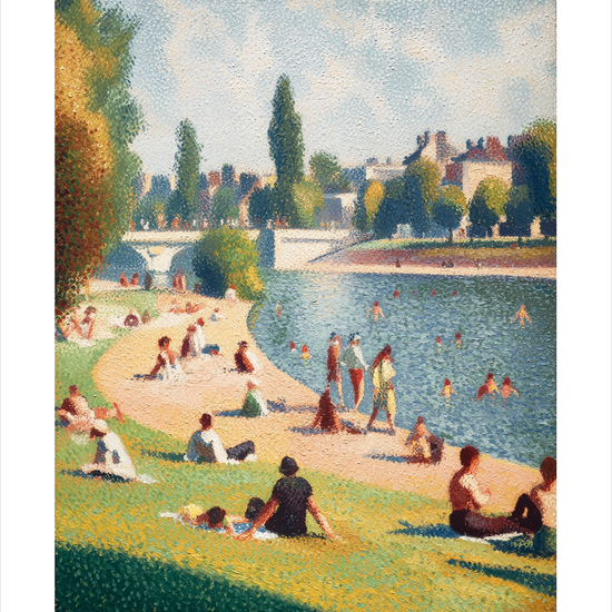 Smagen af sommer ved åen - No Frame, With White Border