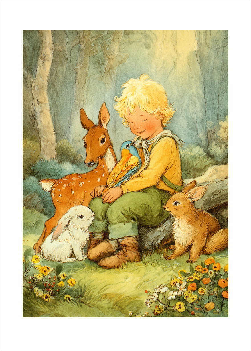 Skovens sagte sang - No Frame, With White Border