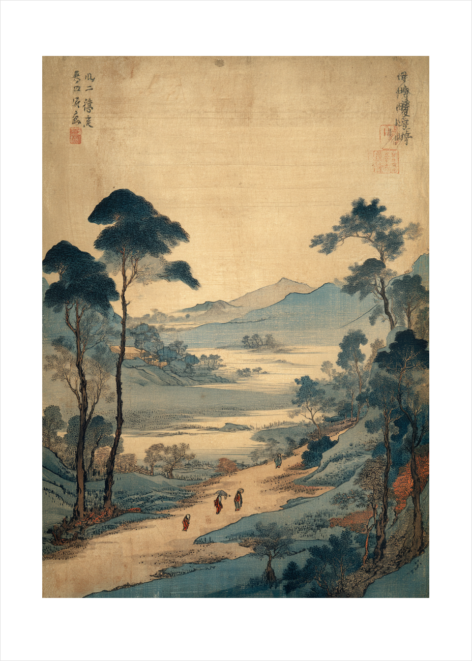 Horisontens stille hvisken - No Frame, With White Border