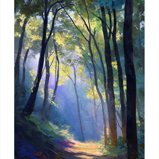 Morgenduggens stille sang - No Frame, With White Border