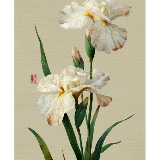 Hviskende silkeblødt åndedrag - No Frame, With White Border