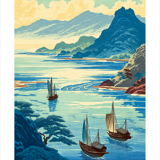 Saltvandets kølige hvisken - No Frame, With White Border