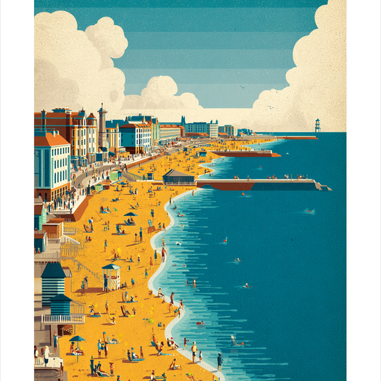 Havets salte sus - No Frame, With White Border