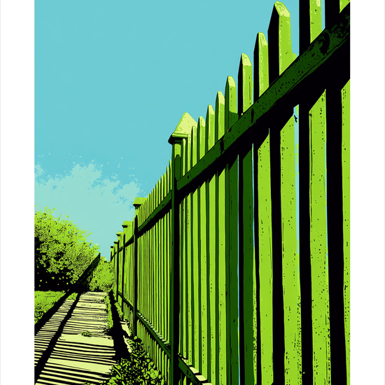 Smagen af grøn sommerskygge - No Frame, With White Border