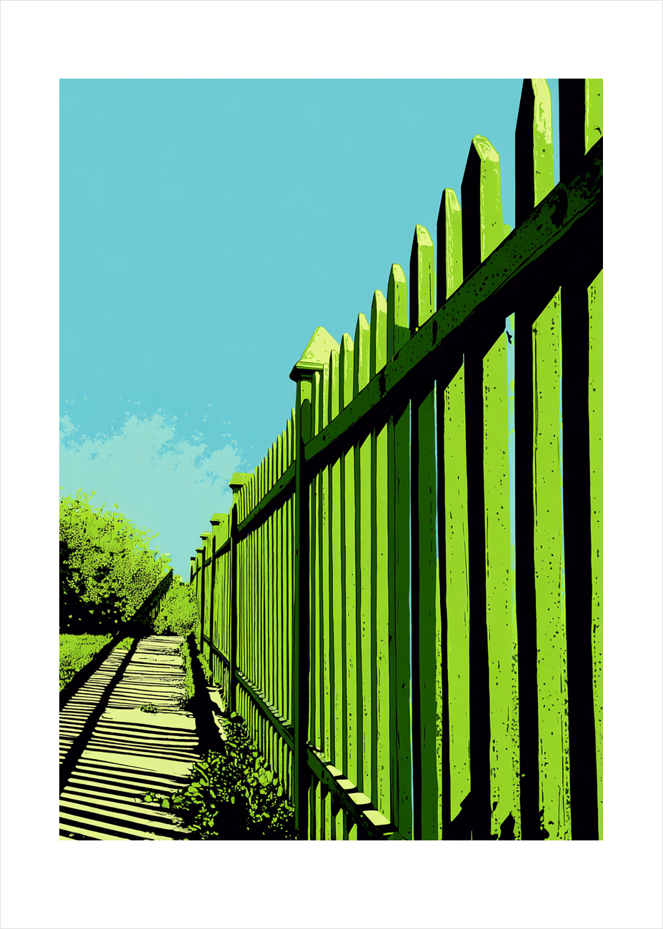 Smagen af grøn sommerskygge - No Frame, With White Border