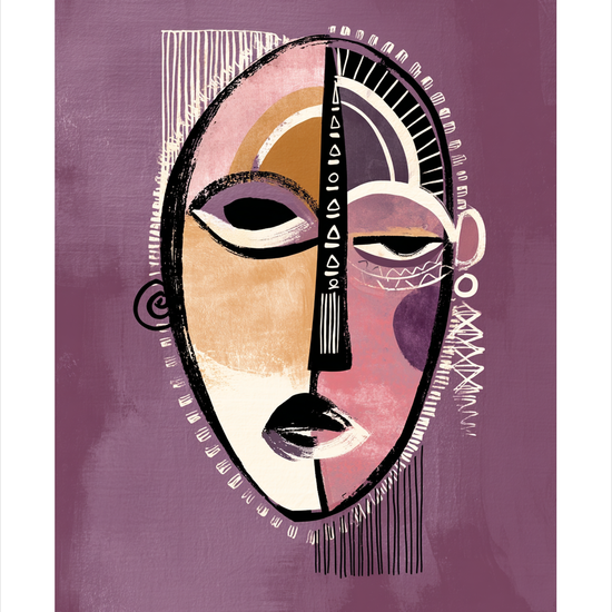 Stille rytme i ansigtet - No Frame, With White Border