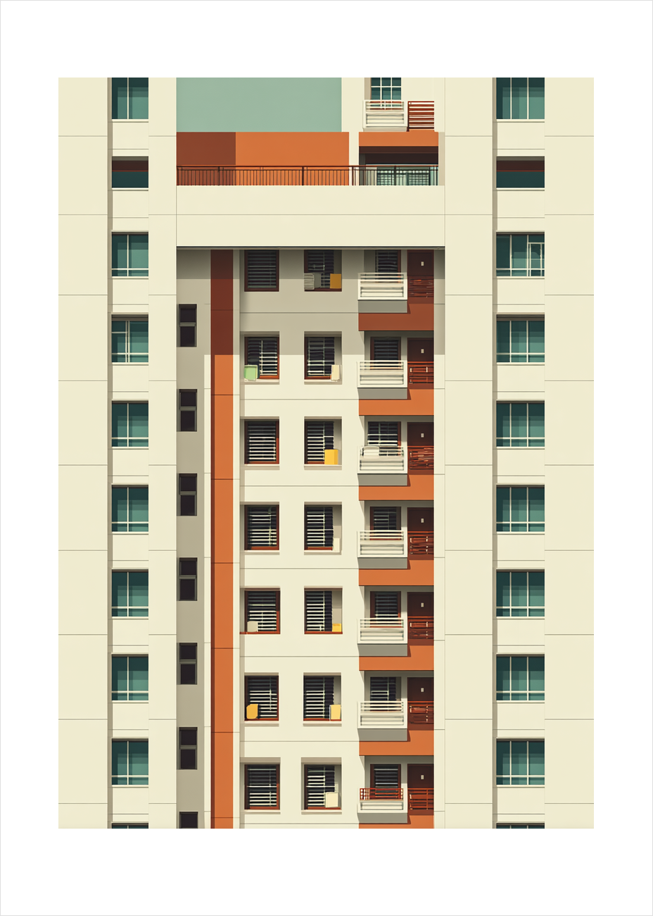 Betonens stille sus - No Frame, With White Border