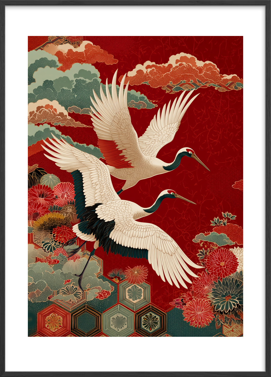 Tranernes stille klang - Black Frame, With White Border