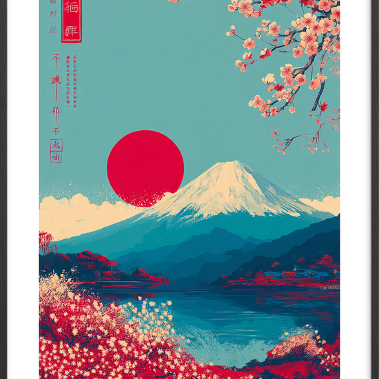 Solens stille klang - Black Frame, With White Border