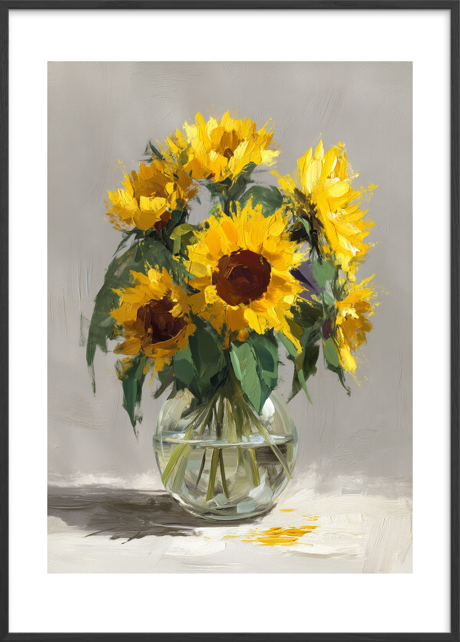 Hvisken af solens varme - Black Frame, With White Border