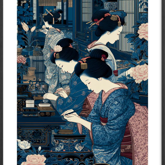 Børstens bløde sus - Black Frame, With White Border