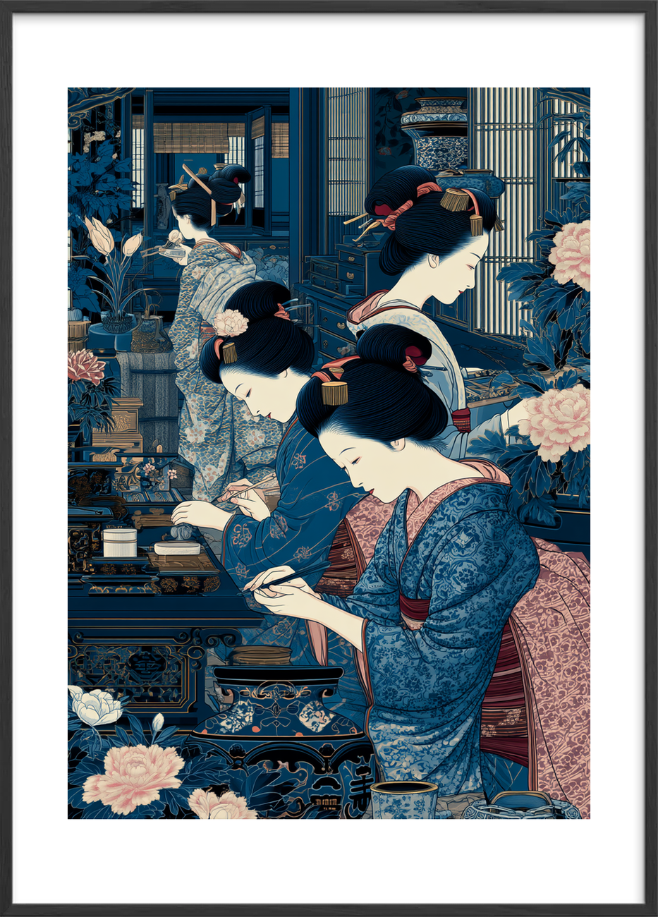 Børstens bløde sus - Black Frame, With White Border