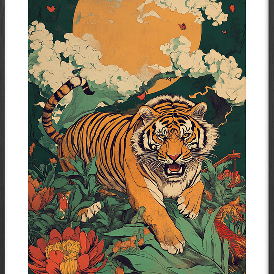 Brøl mellem jadeblade - Black Frame, With White Border