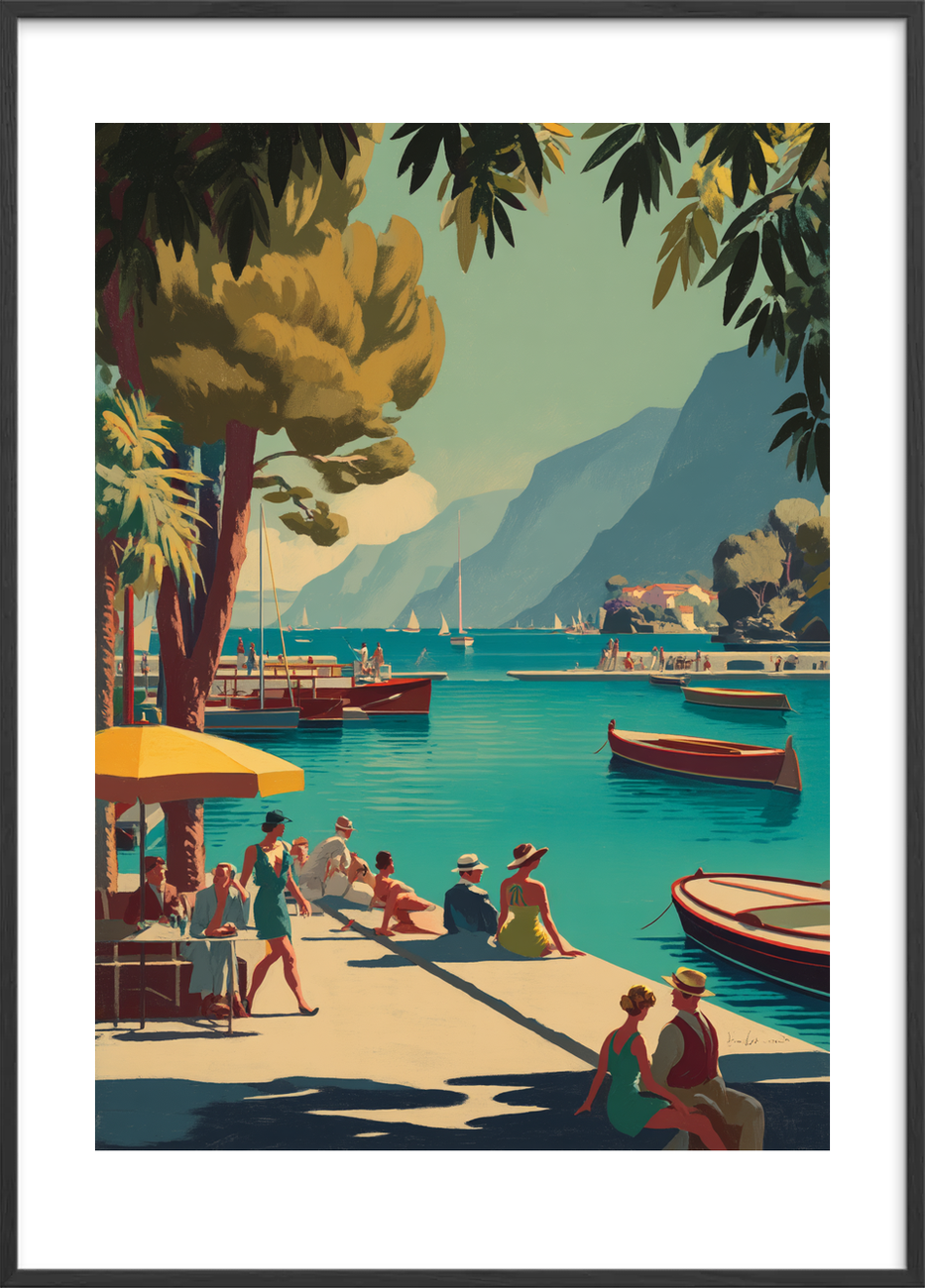 Lyden af solvarmt vand - Black Frame, With White Border