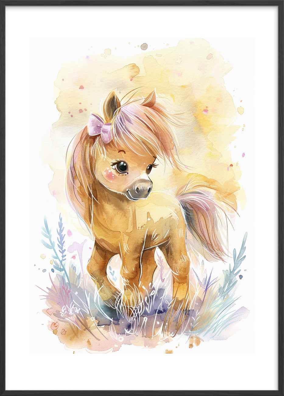 Smag af sommerlys - Black Frame, With White Border