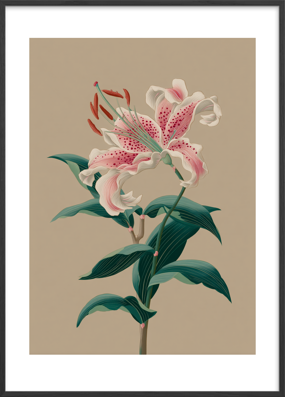 Duft af silke og regn - Black Frame, With White Border