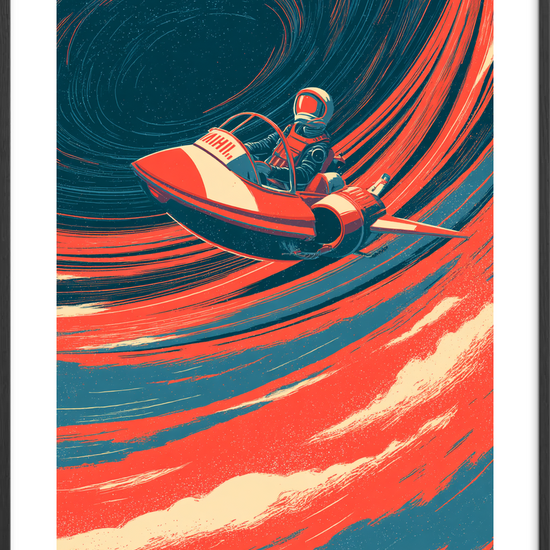 Stjernedansens hvisken - Black Frame, With White Border