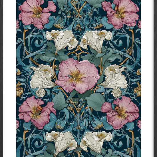 Duftens blide hvisken - Black Frame, With White Border