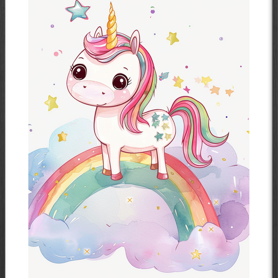 Sødme i stjernedrys - Black Frame, With White Border