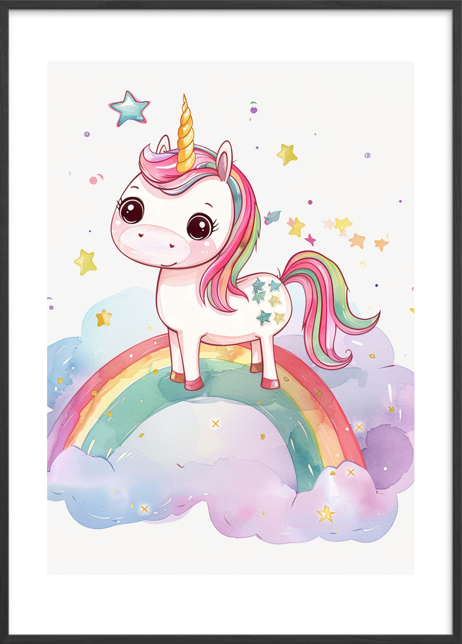 Sødme i stjernedrys - Black Frame, With White Border