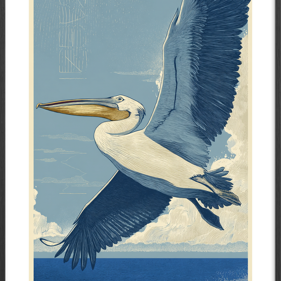 Saltvindens sang - Black Frame, With White Border