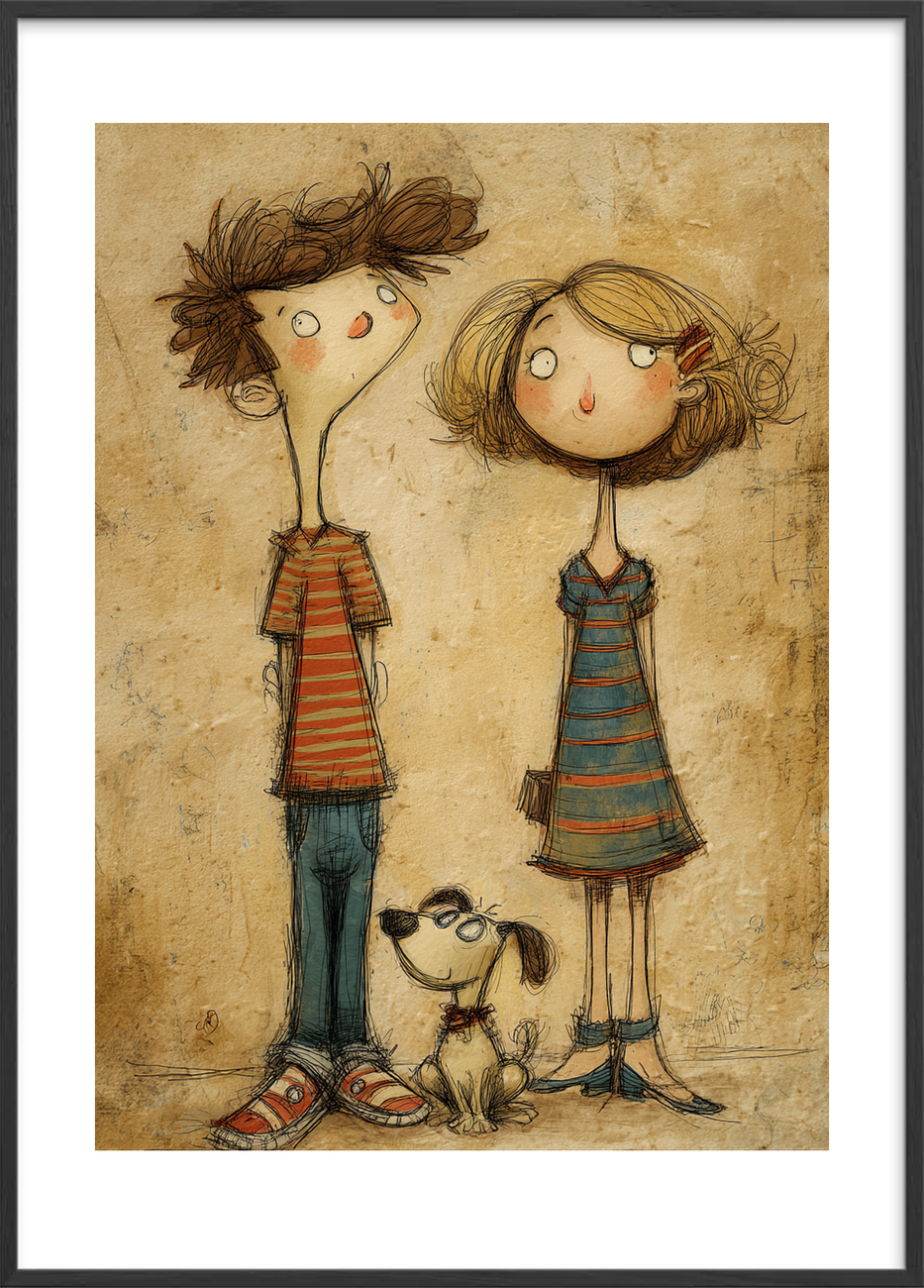 Smagen af gamle dage - Black Frame, With White Border